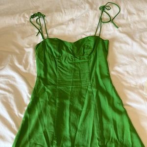 worn once green beginning boutique mini dress